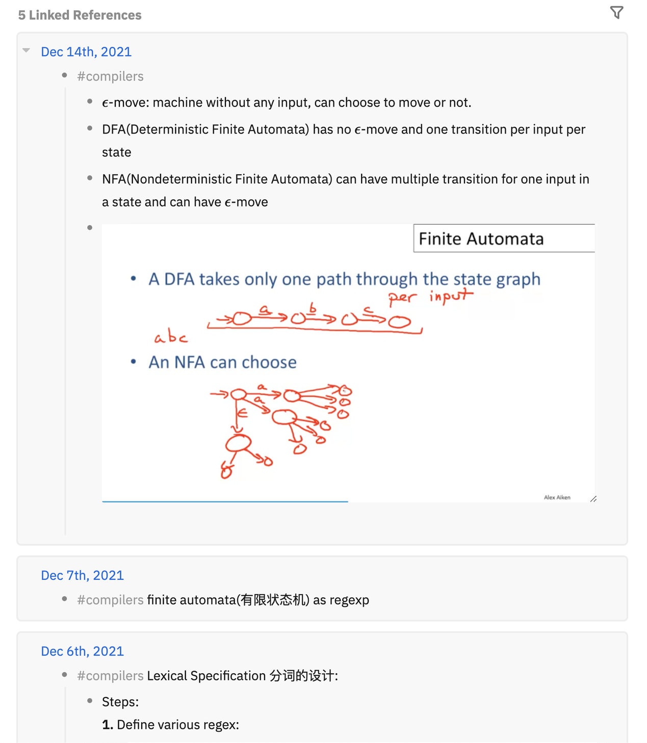 关于这个主题的所有记录